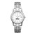 Custom TFX by Bulova Silvertone Bracelet Strap Ladies Watch - White