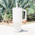Custom 40 oz Cream HydroJug Traveler Copper-Insulated Double-Wall Tumbler - Engraved Lifestyle View 