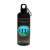 Custom "Trailclip" 20 oz. Recycled rPET Carabiner Bottle - Translucent Black