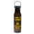 Custom "Cityline" 20 oz. Recycled Bottle with Silicone Carry Strap - Translucent Black