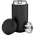 Custom 12 oz Fellow Carter Matte Black Move Double-Wall Travel Tumbler - Full Color Open Cap View 