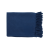 Custom Herringbone Textured rPET Woven Blanket - Navy 