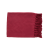 Custom Herringbone Textured rPET Woven Blanket - Maroon 