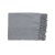 Custom Herringbone Textured rPET Woven Blanket - Gray 