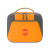 Custom Aspen Recycled rPET Lunch Box Cooler - Aware - Orange