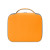 Custom Aspen Recycled rPET Lunch Box Cooler - Aware - Orange Back View 