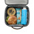Custom Aspen Recycled rPET Lunch Box Cooler - Aware - Orange In Use 