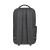 Custom Fletcher Recycled rPET Laptop Backpack - Black Sand Back View 