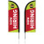 Custom 6' Double Sided Portable Half Drop Banner with Hardware Set