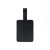 Custom Samsonite Leather Bag Tag - Black Back View 