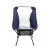 Custom Campstead Recycled rPET Camping Chair with Storage Bag - Navy Front View 