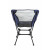 Custom Campstead Recycled rPET Camping Chair with Storage Bag - Navy Back View 