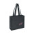 Custom Recycled Cotton Pocket Tote - AWARE - Charcoal Side View 