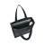 Custom Recycled Cotton Pocket Tote - AWARE - Charcoal Open View 