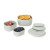Custom Silicone Storage Container, Set of 3 - Grey In Use 