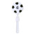 Custom Soccer Hand Clapper - White with Black