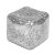 Custom SqueeDoh Glitter Sensory Cube - Silver Cube View 