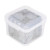 Custom SqueeDoh Glitter Sensory Cube - Silver Side View 