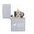 Custom Zippo Satin Chrome Windproof Lighter - Laser Logo
