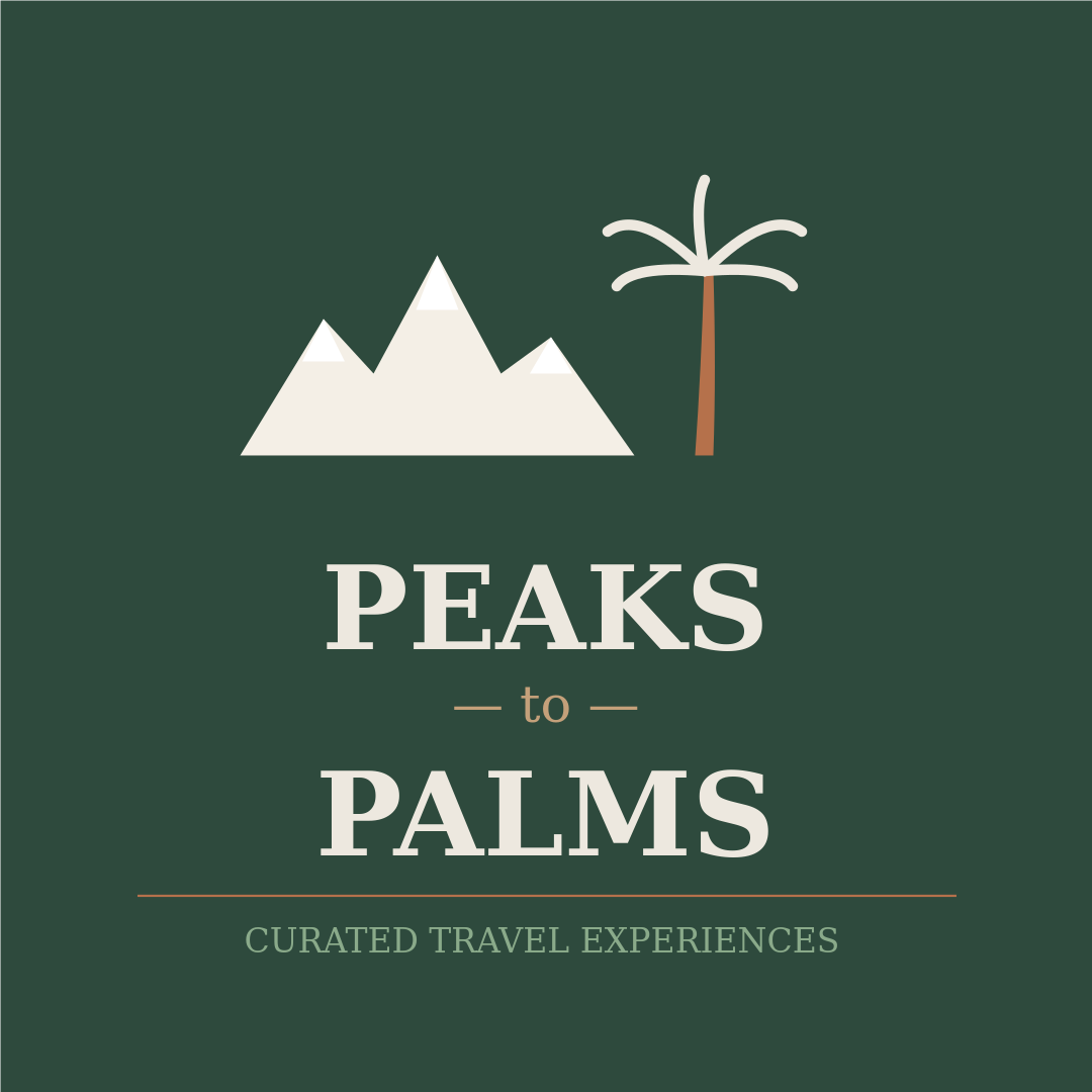 Peaks to Palms Travel logo