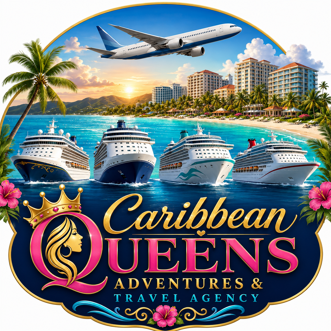 Caribbean Queens Adventures and Travel Agency logo