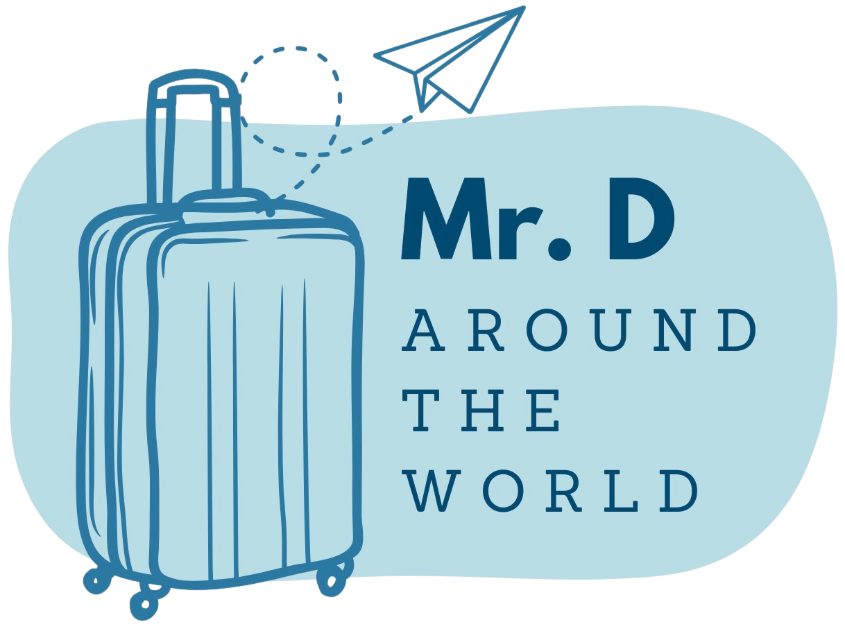 Mr. D Around the World logo