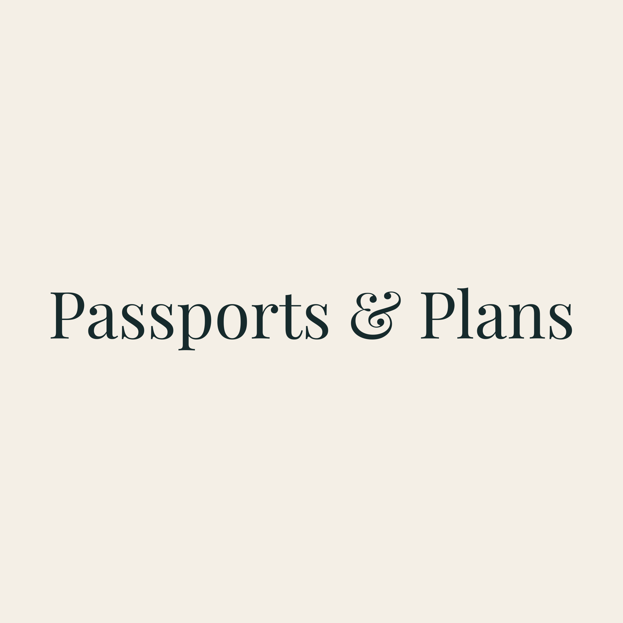 Passports & Plans logo