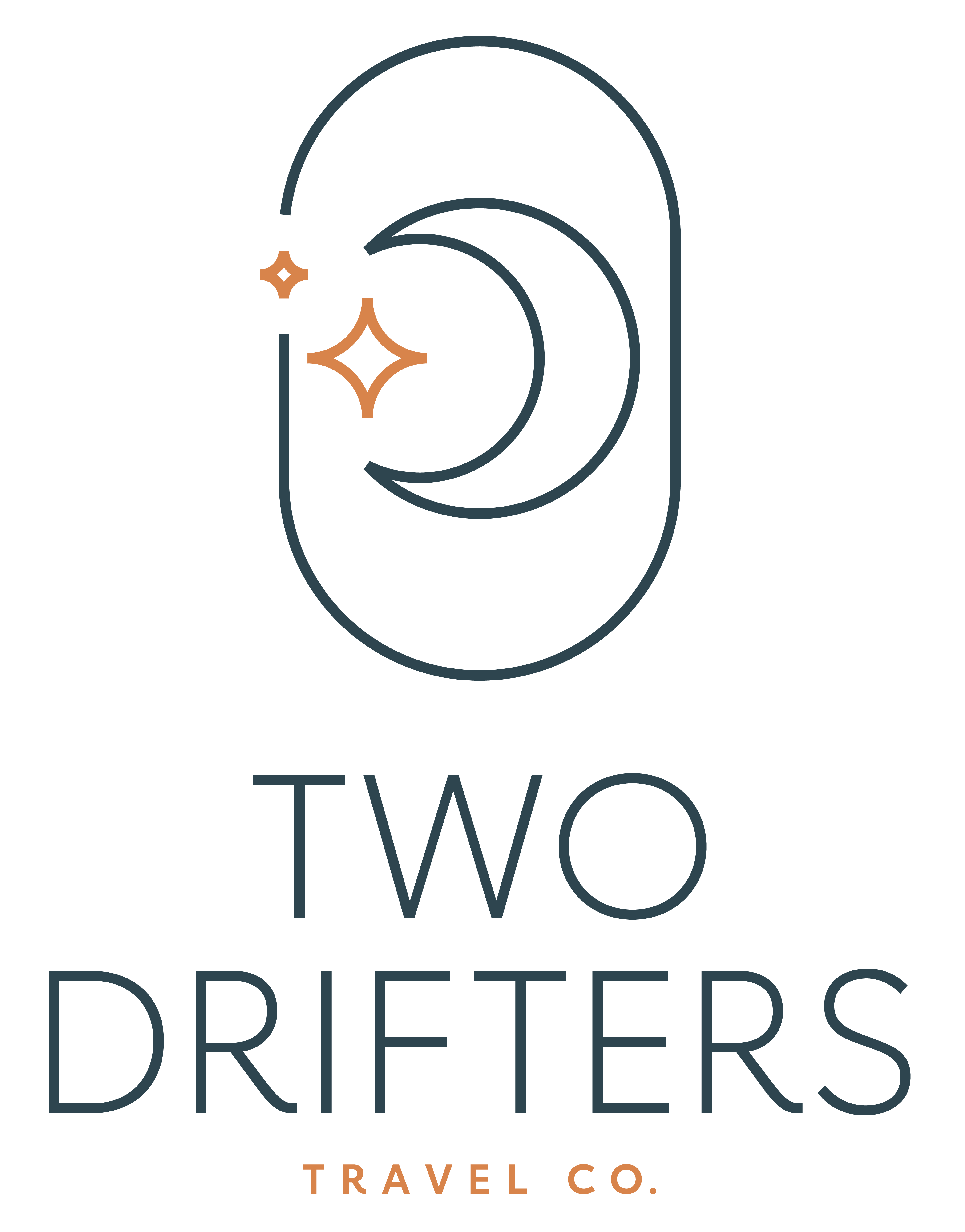 TwoDriftersTravelCo logo