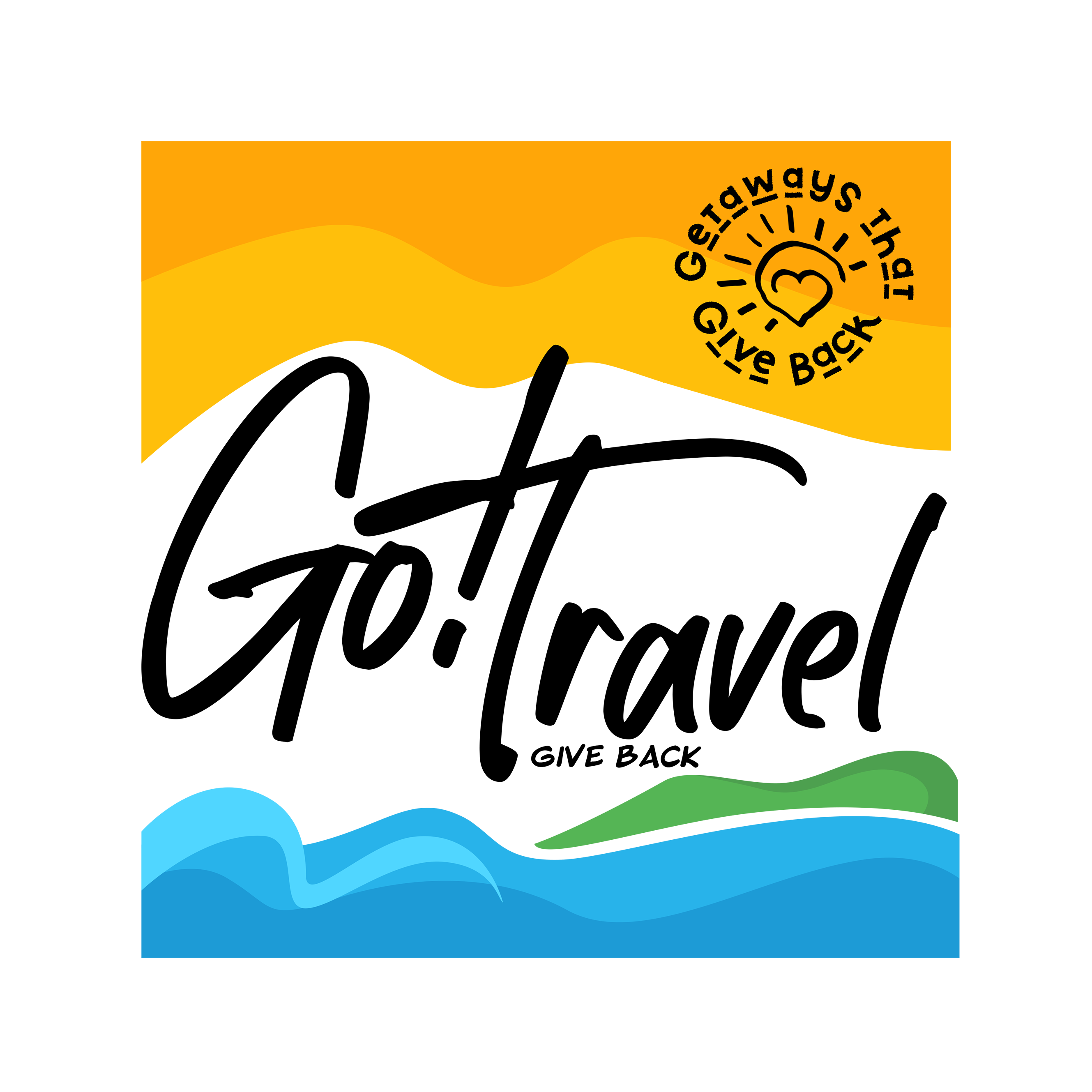 Go! Travel, Give Back logo