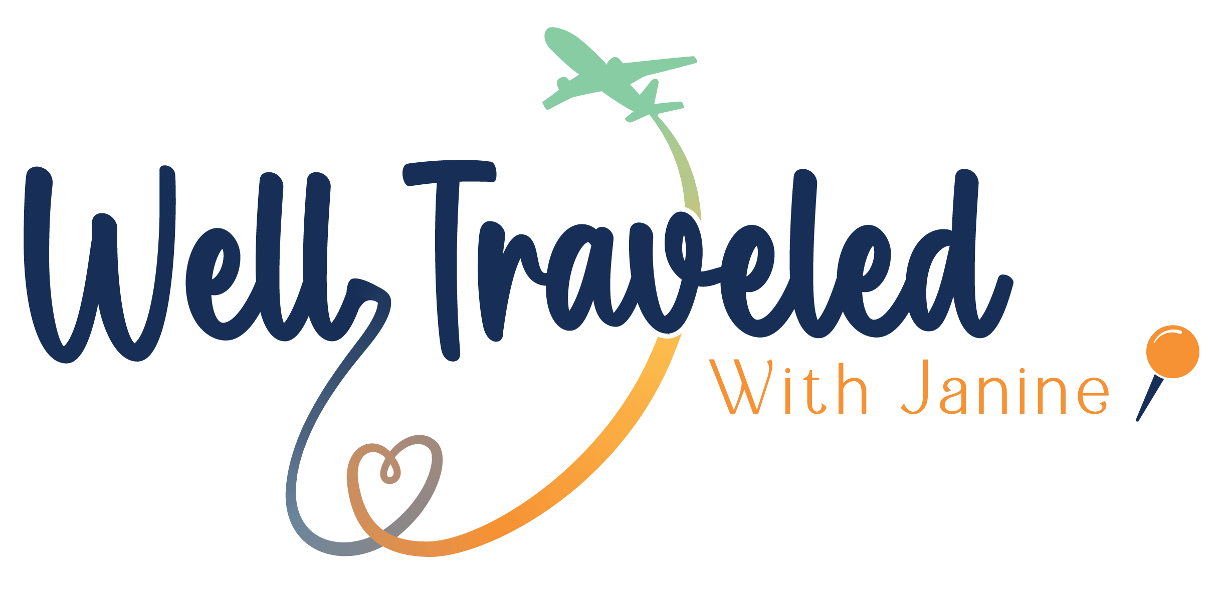Well Traveled With Janine logo