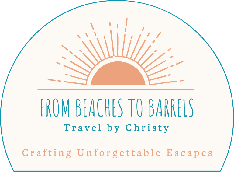 From Beaches to Barrels, Travel by Christy logo