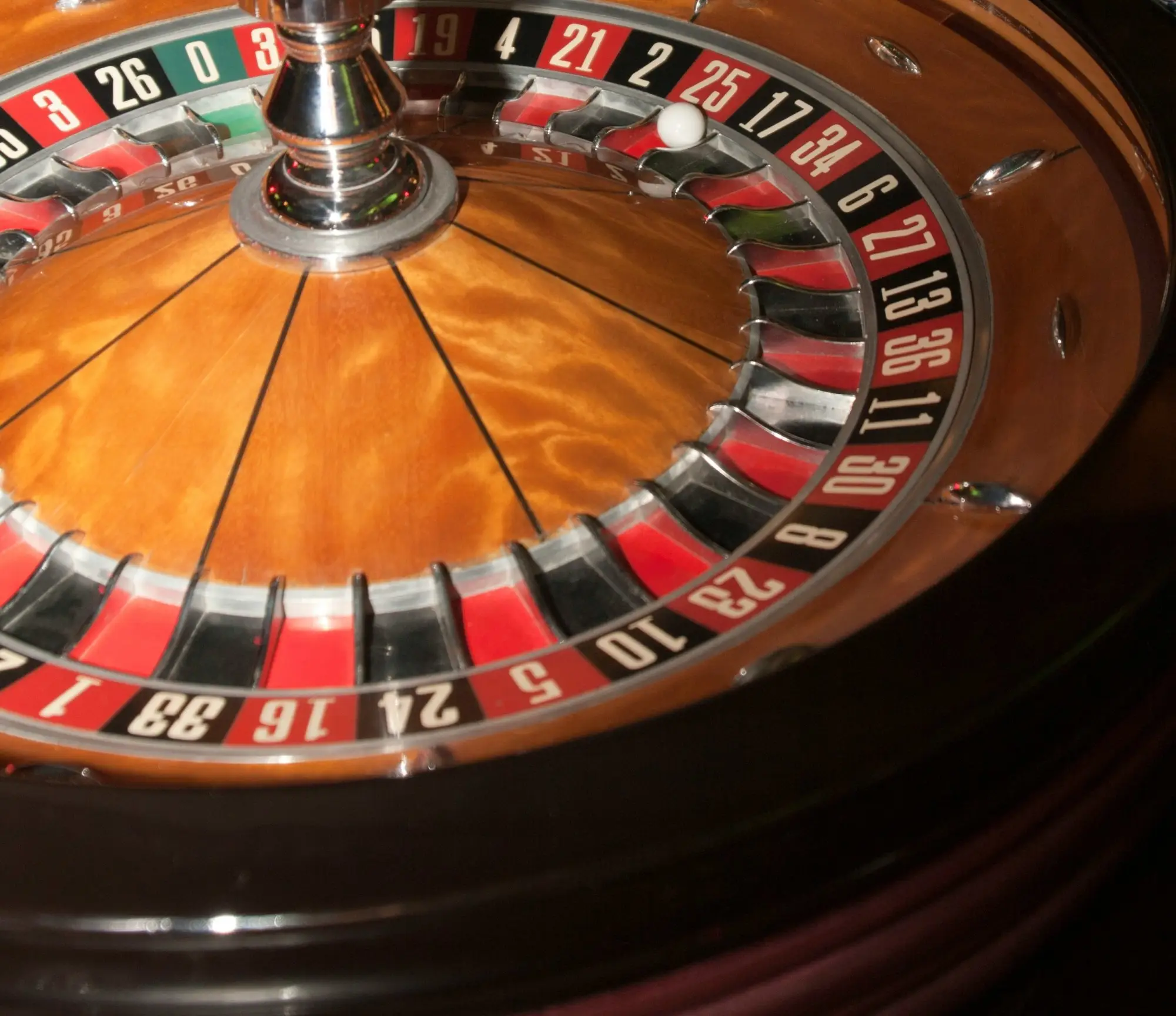 A picture of Stainless-steel round on brown wooden table