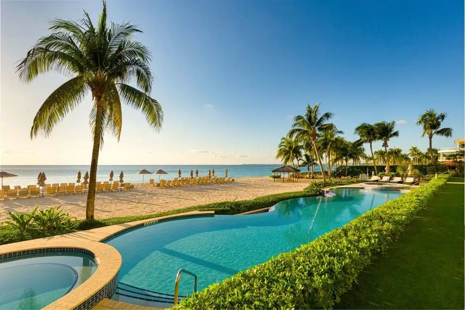grand cayman island in a sunny day