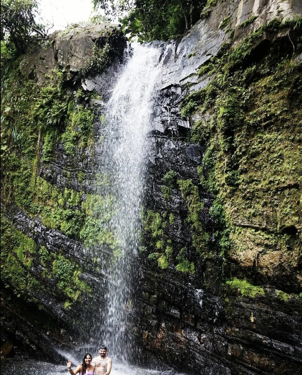 A couple enjoying at El Yunque National Forest.