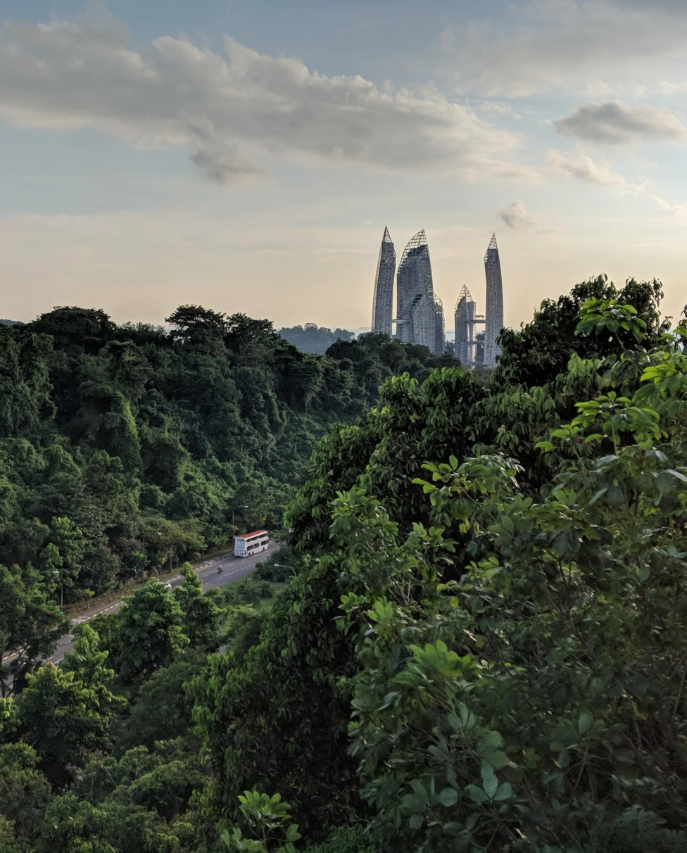 Panoramic views of Singapore.