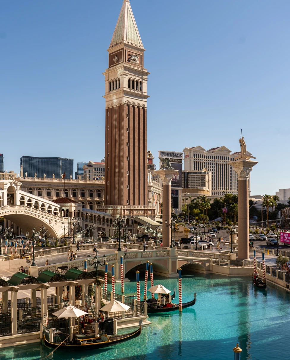 daytime view of buildings and water in Las Vegas