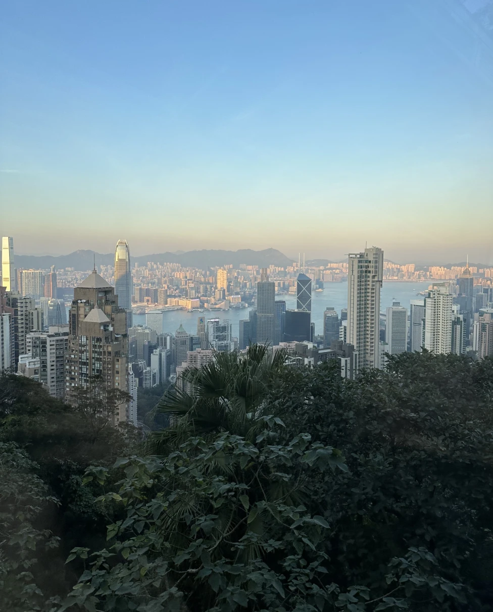 An aerial view of the city during the daytime.