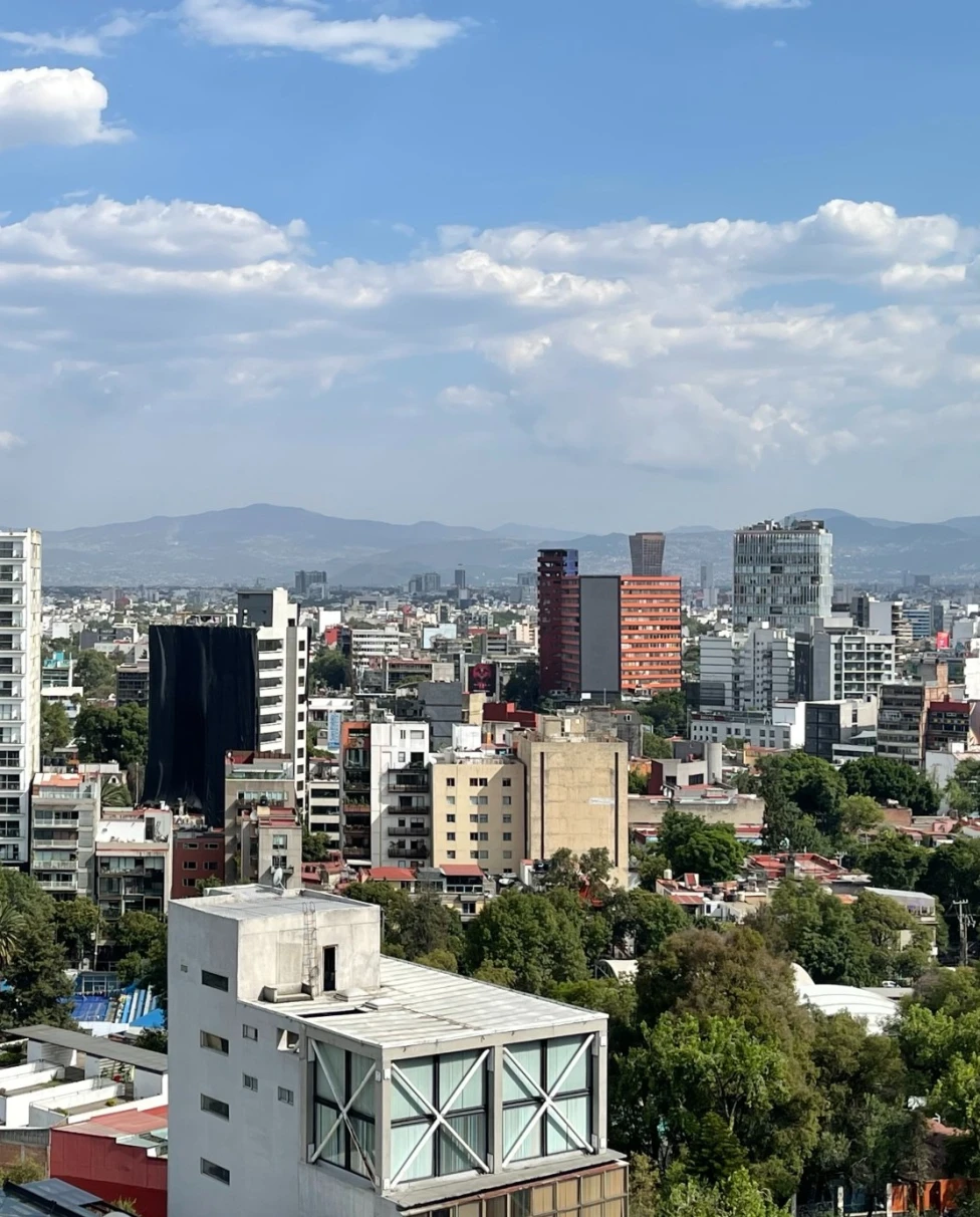 cityscape on a sunny day