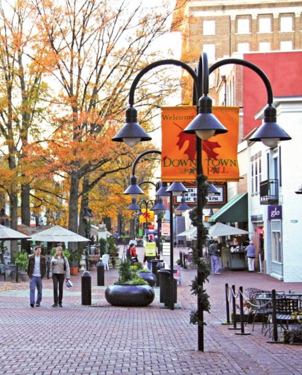 Charlottesville's street view during daytime