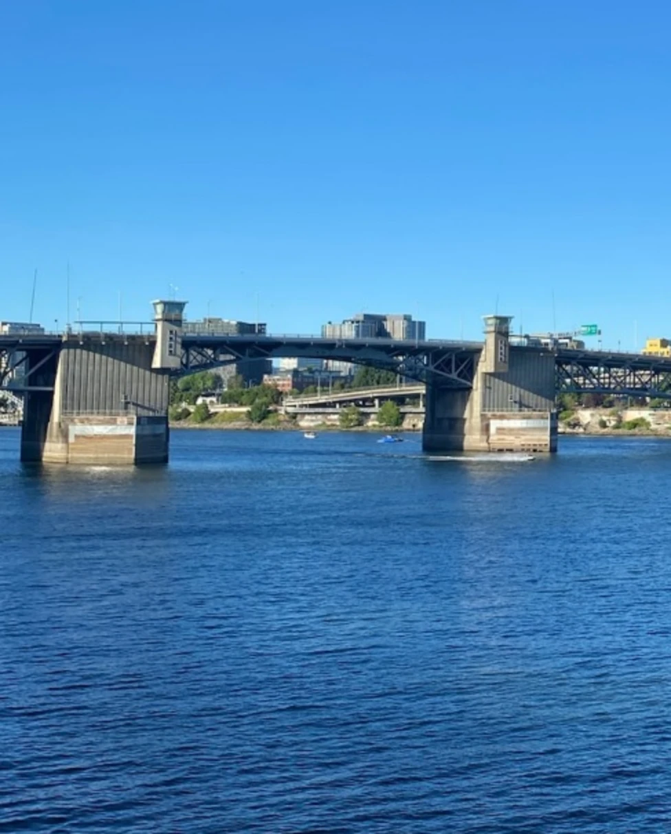 Blue water in Portland