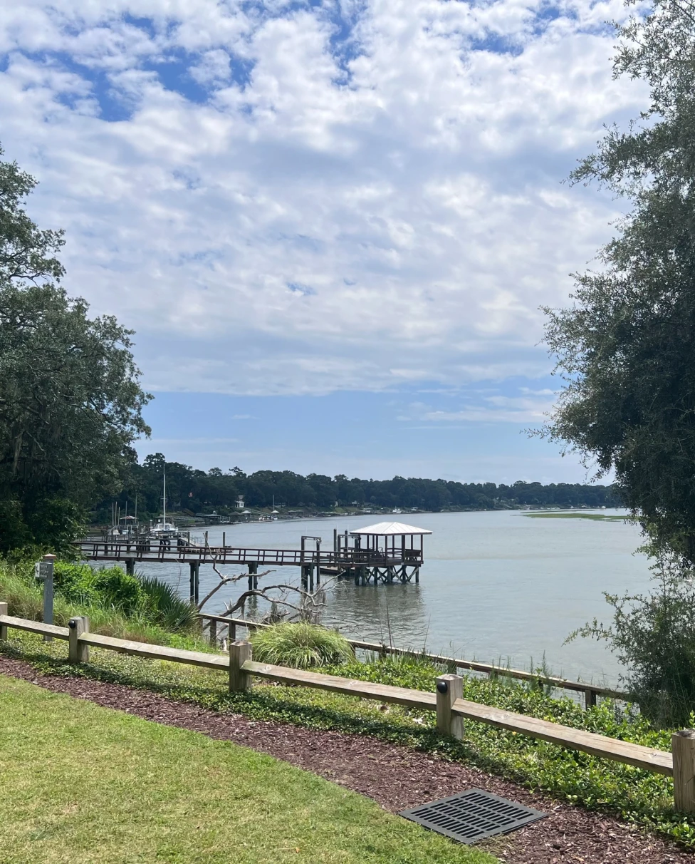 Bluffton's scenic river view