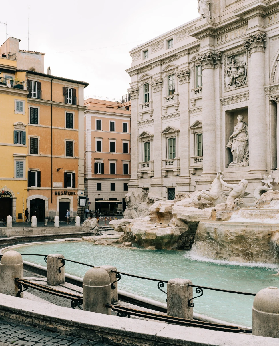 Trevi fountain in Rome, Italy.