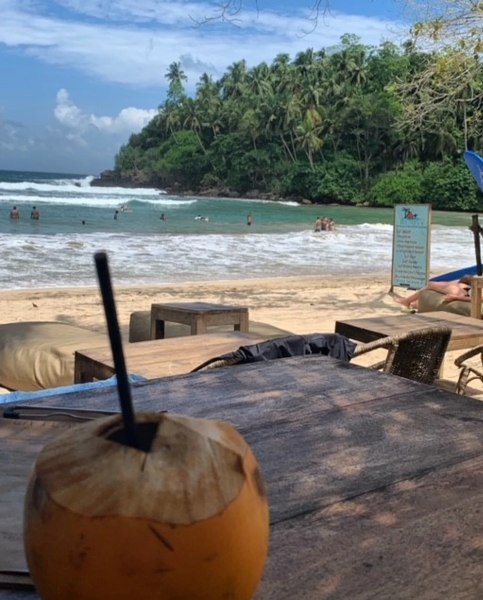 Beach view in Sri Lanka