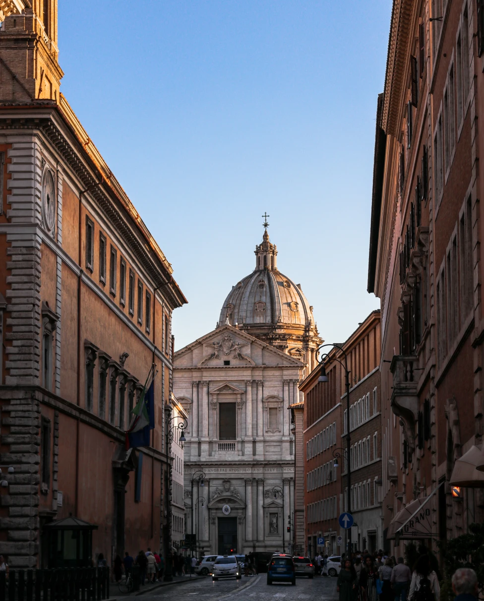 street leading to church during daytime