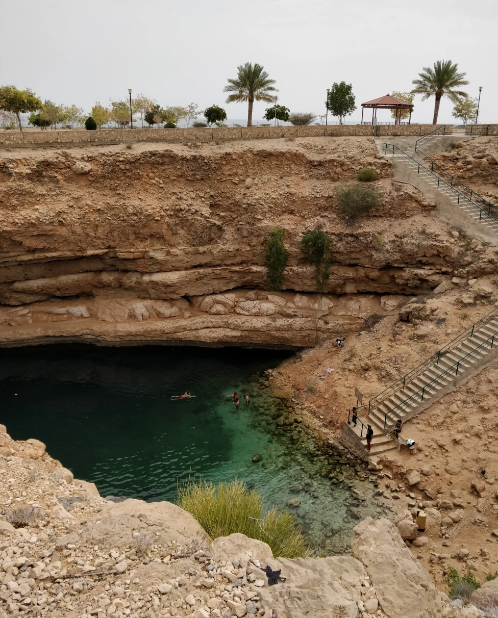 The Bimmah Sinkhole in Oman