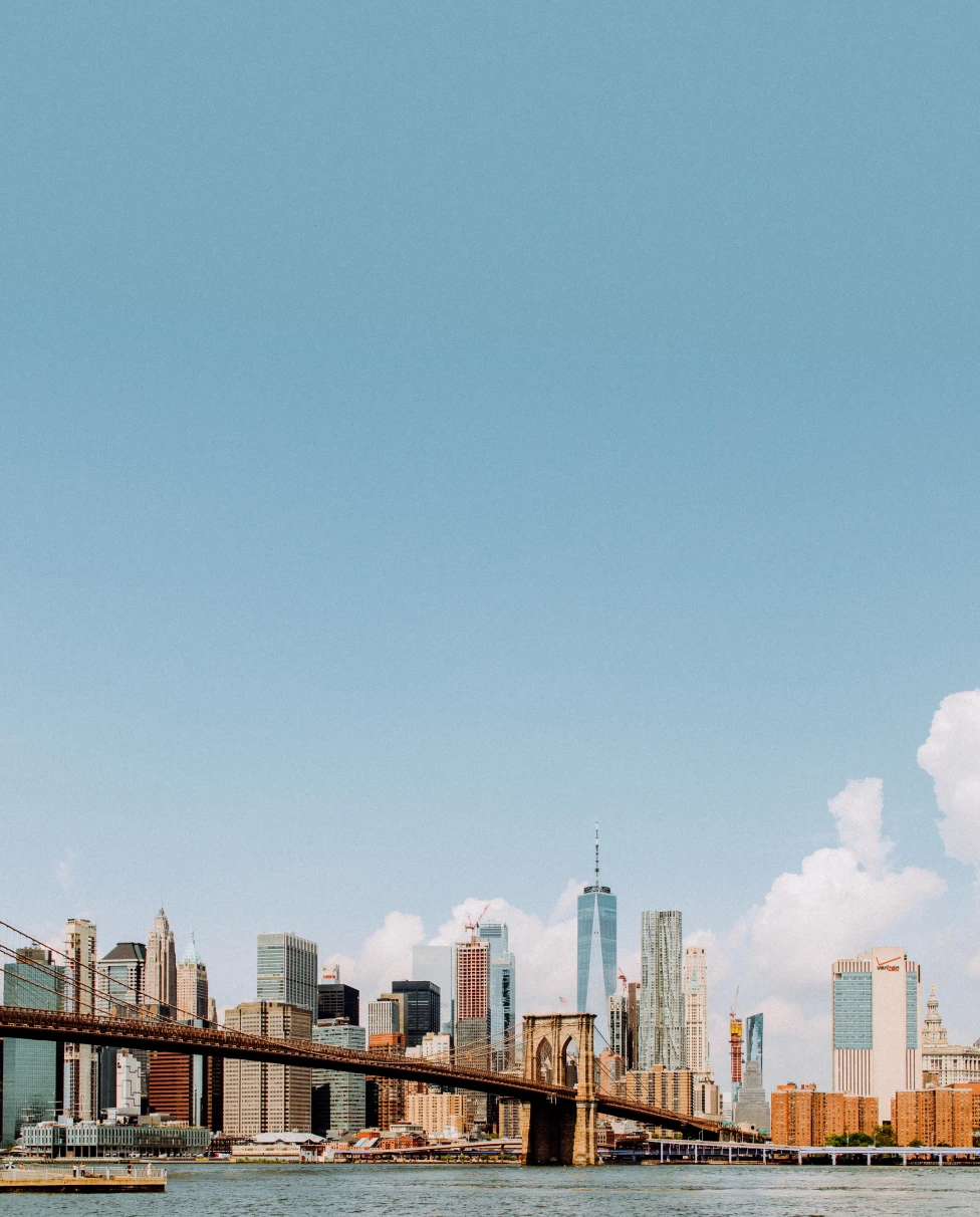 New York City skyline from Brooklyn.
