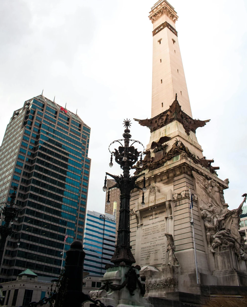 Soldiers and Sailors monument at Downtown Indianapolis.