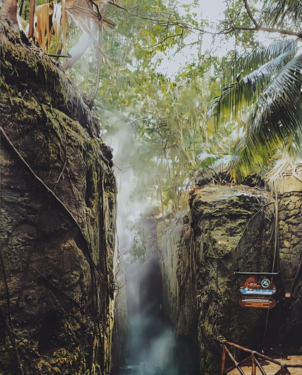 The cenotes of Xcaret in Mexico.