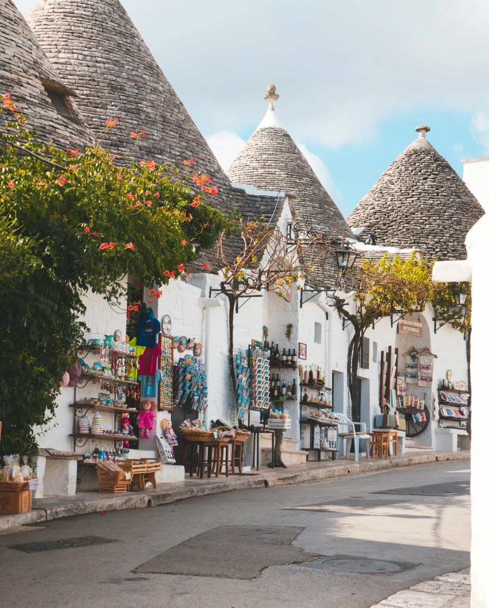 Alberobello village of Italy at daytime.