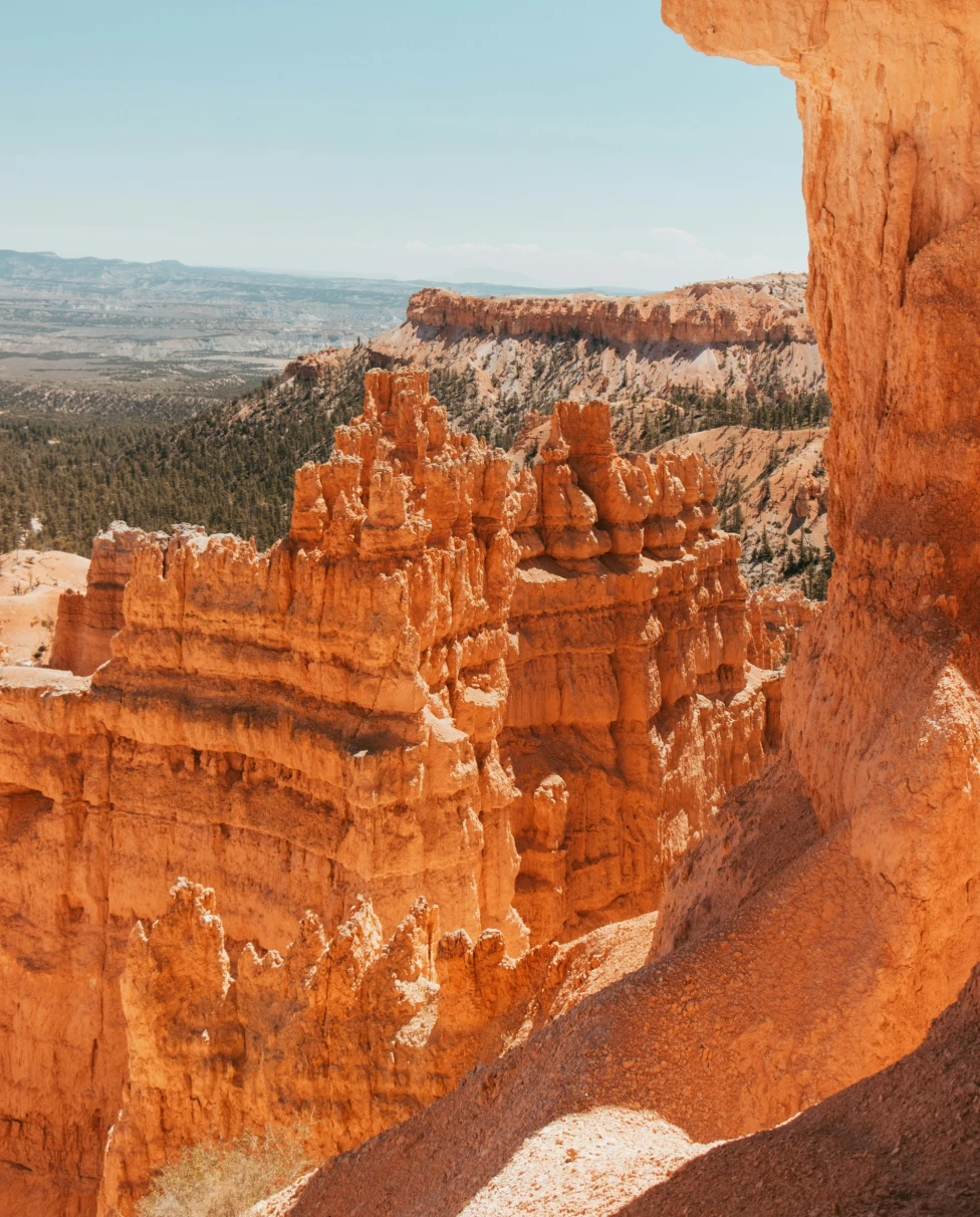 Red rocky hills during daytime.